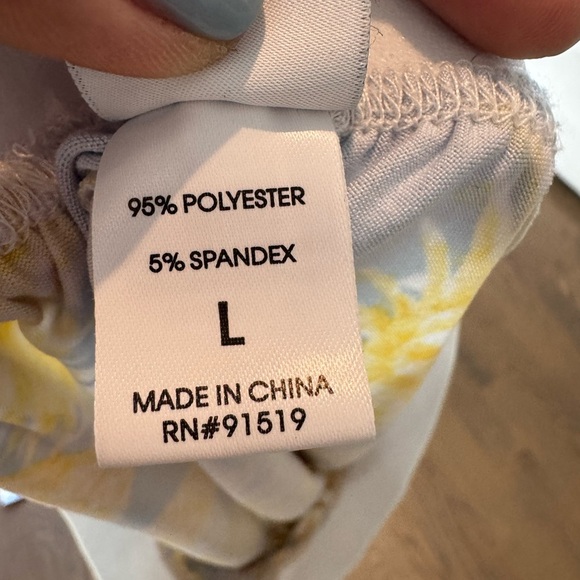 Echo Sleepwear Light Blue and Yellow Set size L elastic band - Picture 4 of 7